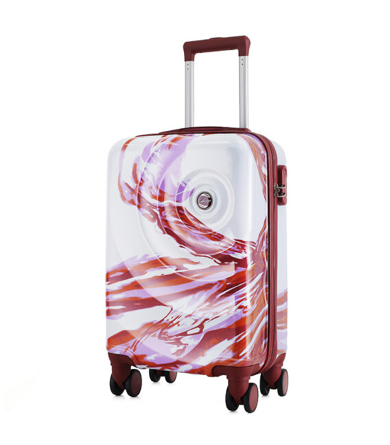 Валіза Semi Line 20" (S) White/Red Print (T5654-1) фото, картинка, изображение