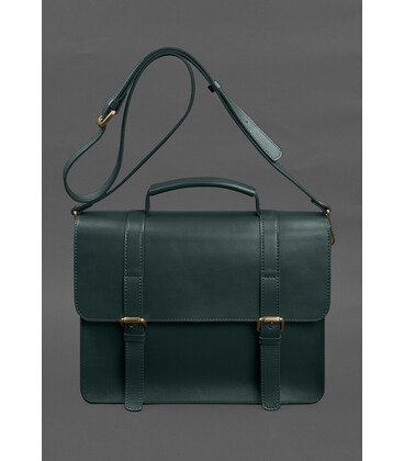 Шкіряна сумка-портфель Porte зелений картинка, зображення, фото