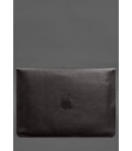 Шкіряний чохол-конверт на магнітах для MacBook Pro 15 (2023) Темно-коричневий картинка, зображення, фото