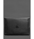 Кожаный чехол-конверт на магнитах для MacBook Air 15 (2023) Черный фото, картинка, изображение
