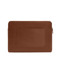 Шкіряний чохол для ноутбука на блискавці з хлястиком та кишенею Світло-коричневий картинка, зображення, фото