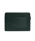 Шкіряний чохол для ноутбука на блискавці з хлястиком та кишенею Зелений картинка, зображення, фото