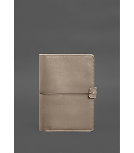 Шкіряний блокнот А5 (софт-бук) 9.4 світло-бежевий картинка, зображення, фото