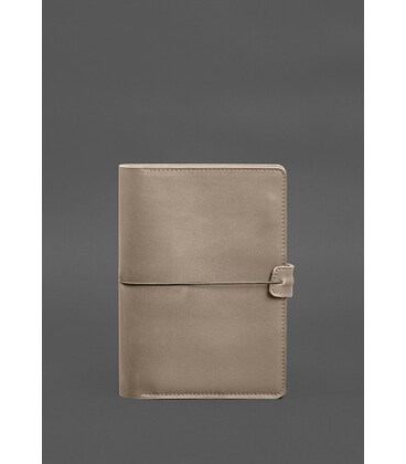 Шкіряний блокнот А5 (софт-бук) 9.4 світло-бежевий картинка, зображення, фото