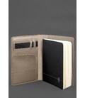 Кожаный блокнот А5 (софт-бук) 9.4 светло-бежевый фото, картинка, изображение