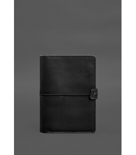 Шкіряний блокнот А5 (софт-бук) 9.4 чорний картинка, зображення, фото