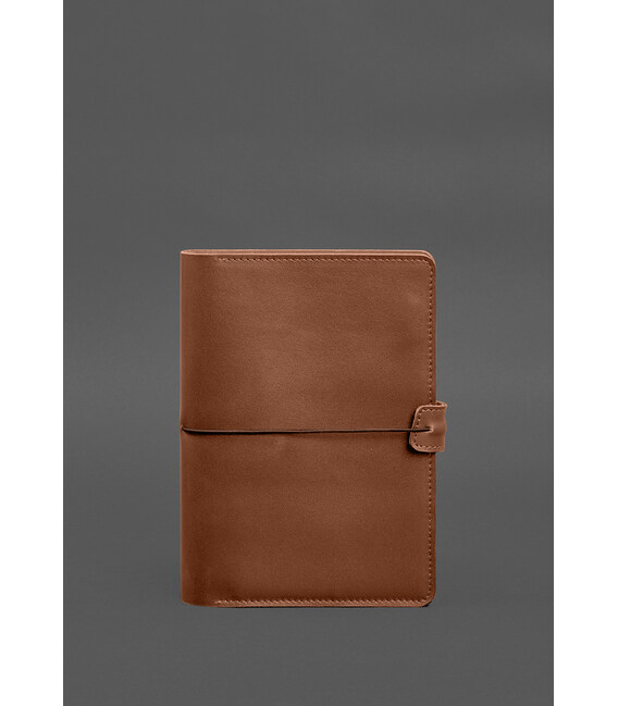 Шкіряний блокнот А5 (софт-бук) 9.4 світло-коричневий картинка, зображення, фото