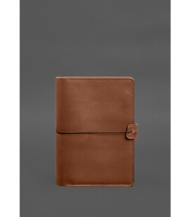 Шкіряний блокнот А5 (софт-бук) 9.4 світло-коричневий картинка, зображення, фото