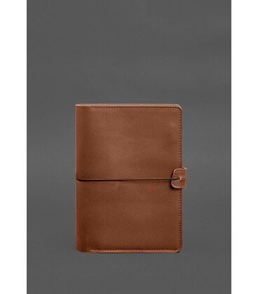 Шкіряний блокнот А5 (софт-бук) 9.4 світло-коричневий картинка, зображення, фото