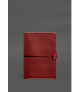 Шкіряний блокнот А5 (софт-бук) 9.4 червоний картинка, зображення, фото