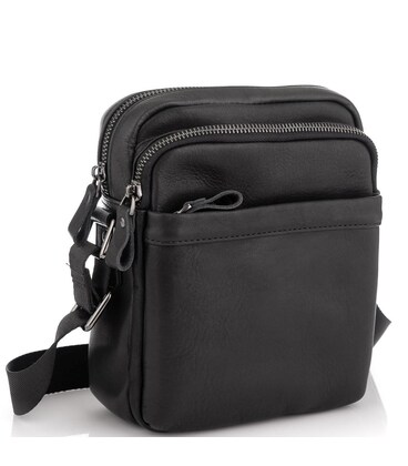 Мужская сумка через плечо черная Tiding Bag 6027A фото, картинка, изображение