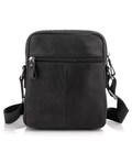 Чоловіча сумка через плече чорна Tiding Bag 6027A картинка, зображення, фото