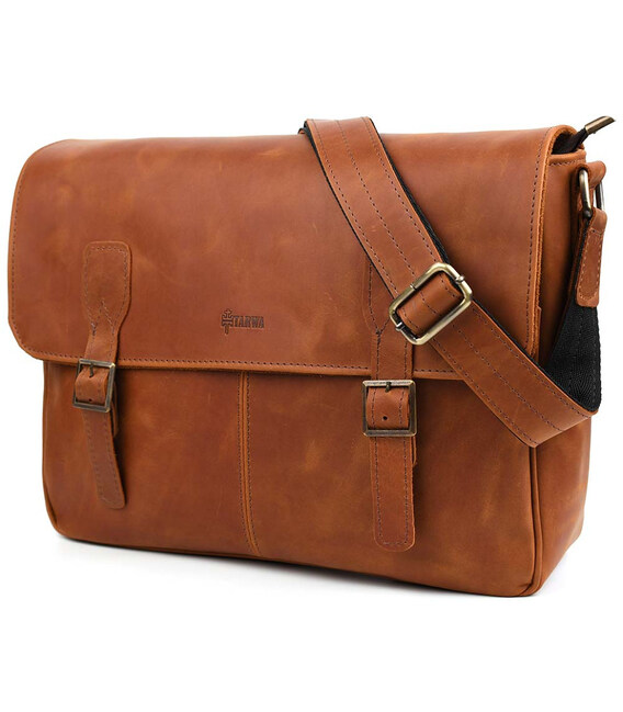 Шкіряна сумка через плече для ноутбука та документів RB-7022-3md TARWA картинка, зображення, фото
