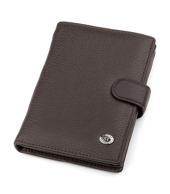 Чоловічий гаманець ST Leather 18331 (ST101) вертикальний Коричневий картинка, зображення, фото